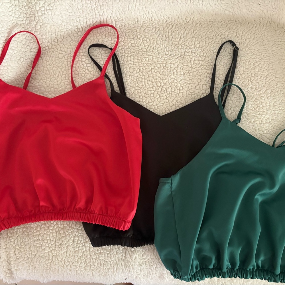 BUNDLE - 3 Satin Tops